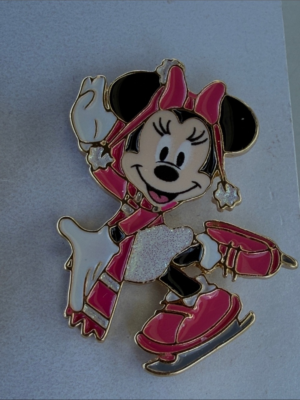 NEW Disney x Baublebar Minnie Ice Skate  Pink Earrings - Picture 5 of 6